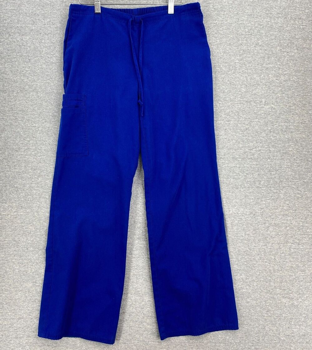SB Scrubs Scrub Pants Womens Extra Small Blue Bottoms Nurse Medical Uniform Vet